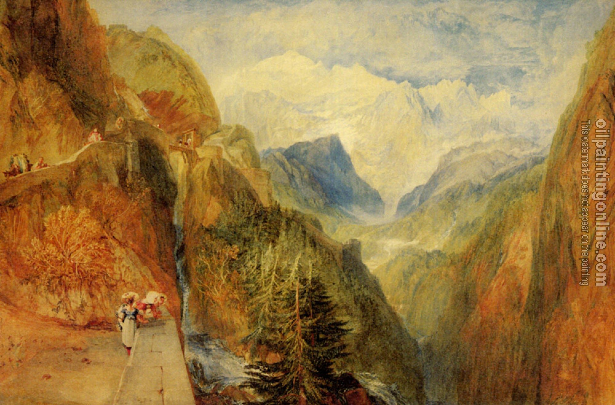 Turner, Joseph Mallord William - Mont Blanc from Fort Roch, Val D'Aosta